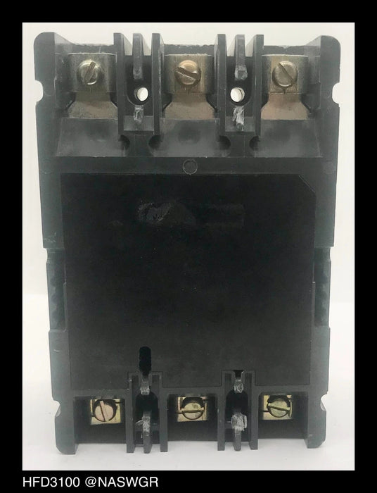 Cutler Hammer HFD3100 Molded Case Circuit Breaker - 100 amp