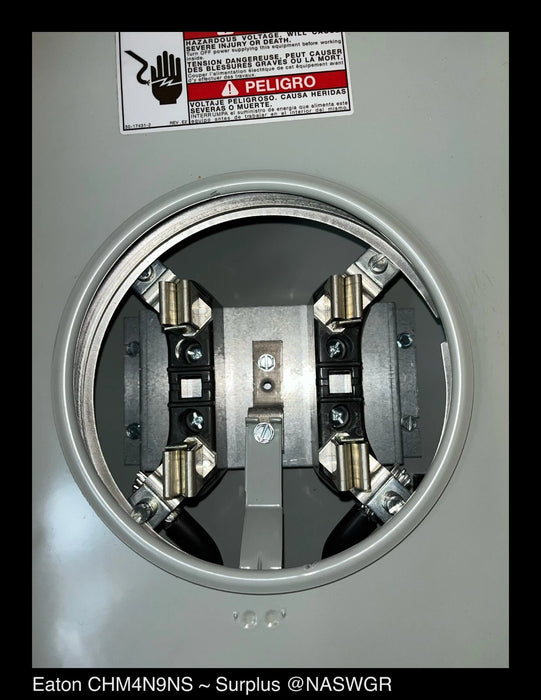 Eaton CHM4N9NS Pedestal Mount Metered 125A-120/240VAC Power Outlet Panel - Unused