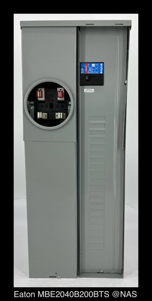 Eaton MBE2040B200BTS Meter Breaker EUSERC Type BR - 200A-120/240V - Un ...