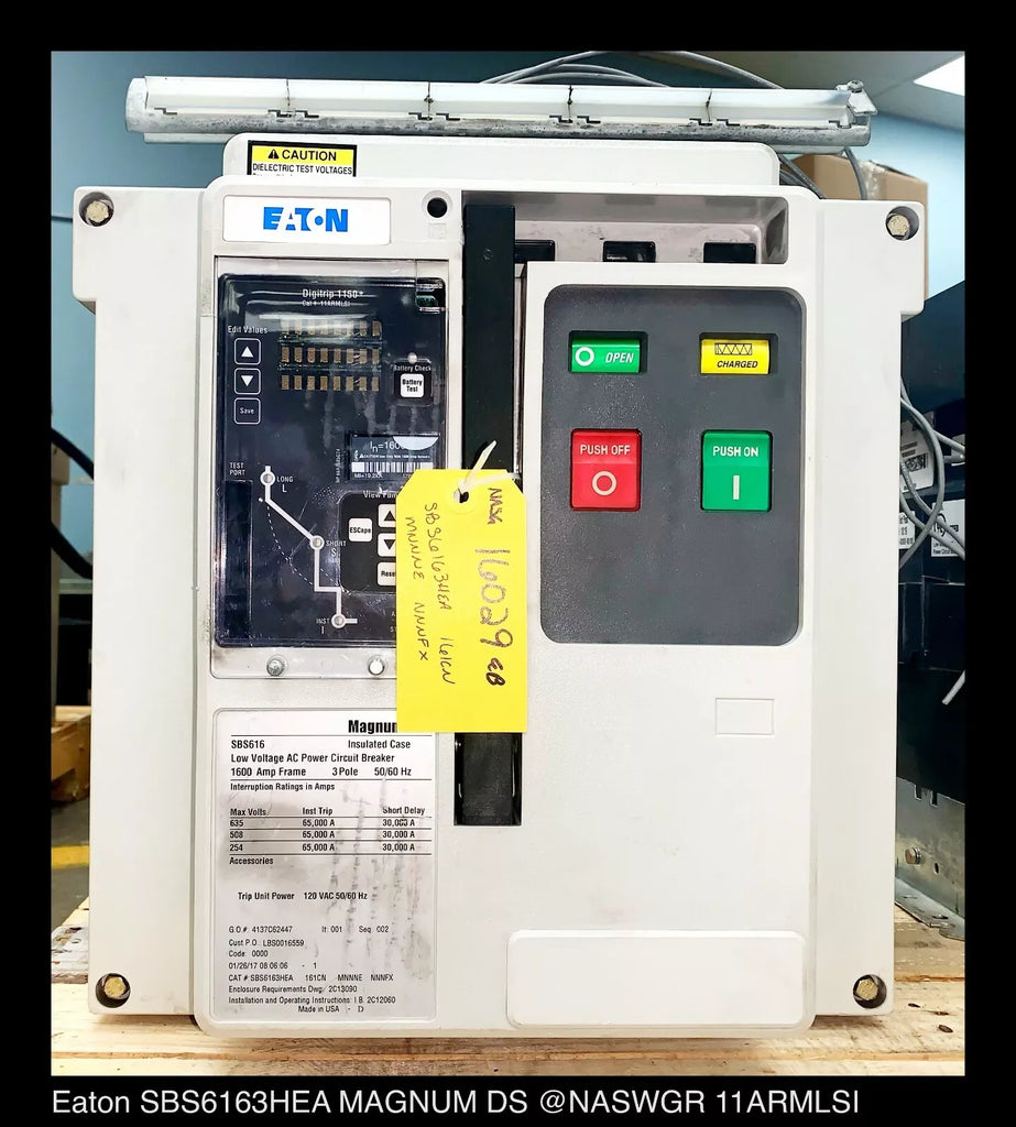 Eaton Magnum SB SBS616 Breaker (M/O,B/I) - 1600 Amp - Tested/1Yr Warranty