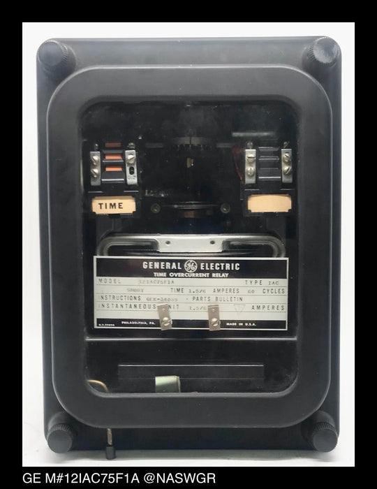 GE 12IAC75F1A Overcurrent Relay - 1.5/6 Amp