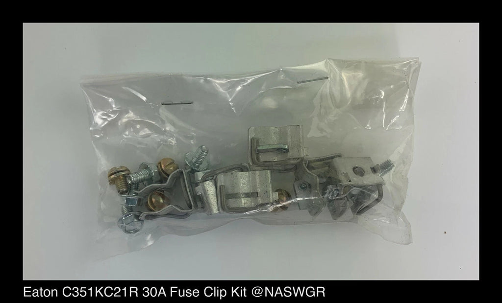 Eaton C351KC21R Freedom NEMA Fuse Clip Kit - 30 Amp - Unused Surplus