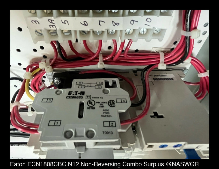Eaton ECN1808CBC NEMA Freedom Line Enclosed Control - 30A/SIZE0/120vAC - Unused