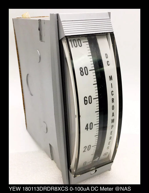 YEW 180113DRDR8XCS - 4" Vertical Panel Meter - 0-100uA, DC