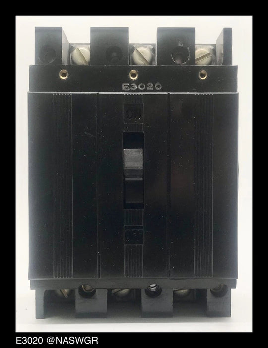Westinghouse E3020 Molded Case Circuit Breaker - 20 Amp - Unused