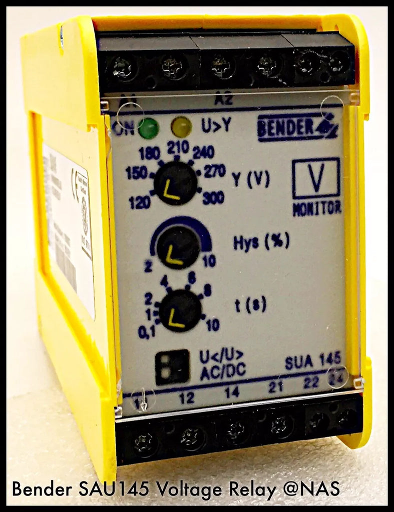 Bender B9301551 Under/Over Voltage Relay SUA145 - Surplus