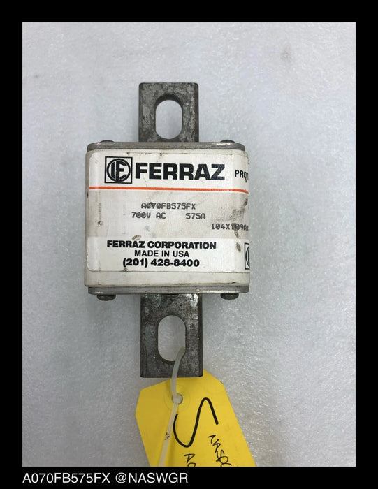 Lot of 3 - Ferraz A070FB575FX Fuse - Tested