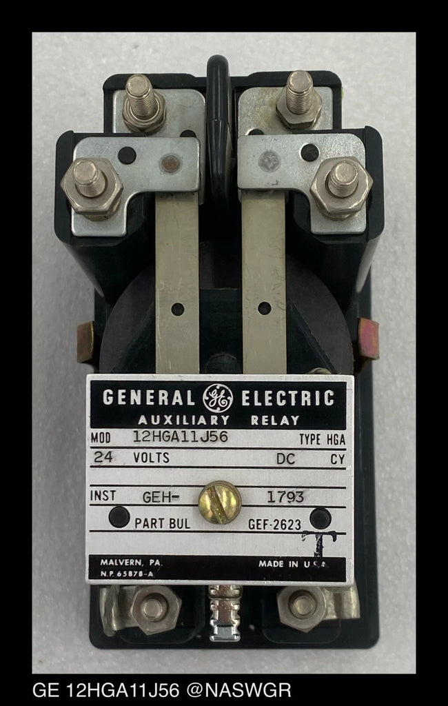 12HGA11J56 - General Electric 12HGA11J56 HGA Auxiliary Relay