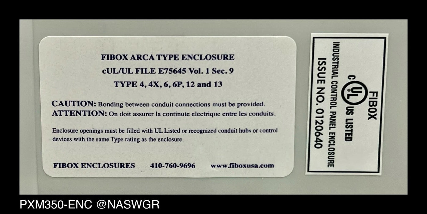 Eaton PXM350-ENC NEMA 4X Enclosure - Unused Surplus