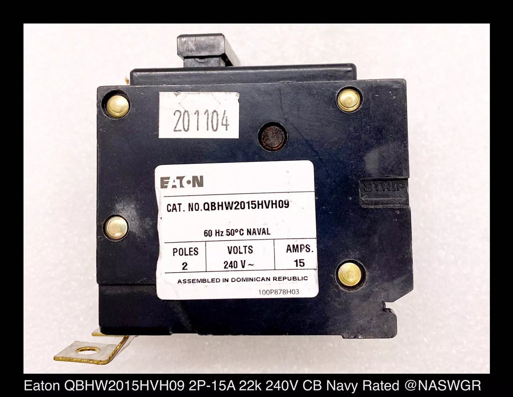 Eaton QBHW2015VH09 Molded Case Circuit Breaker - 15 Amp - Unused Surplus