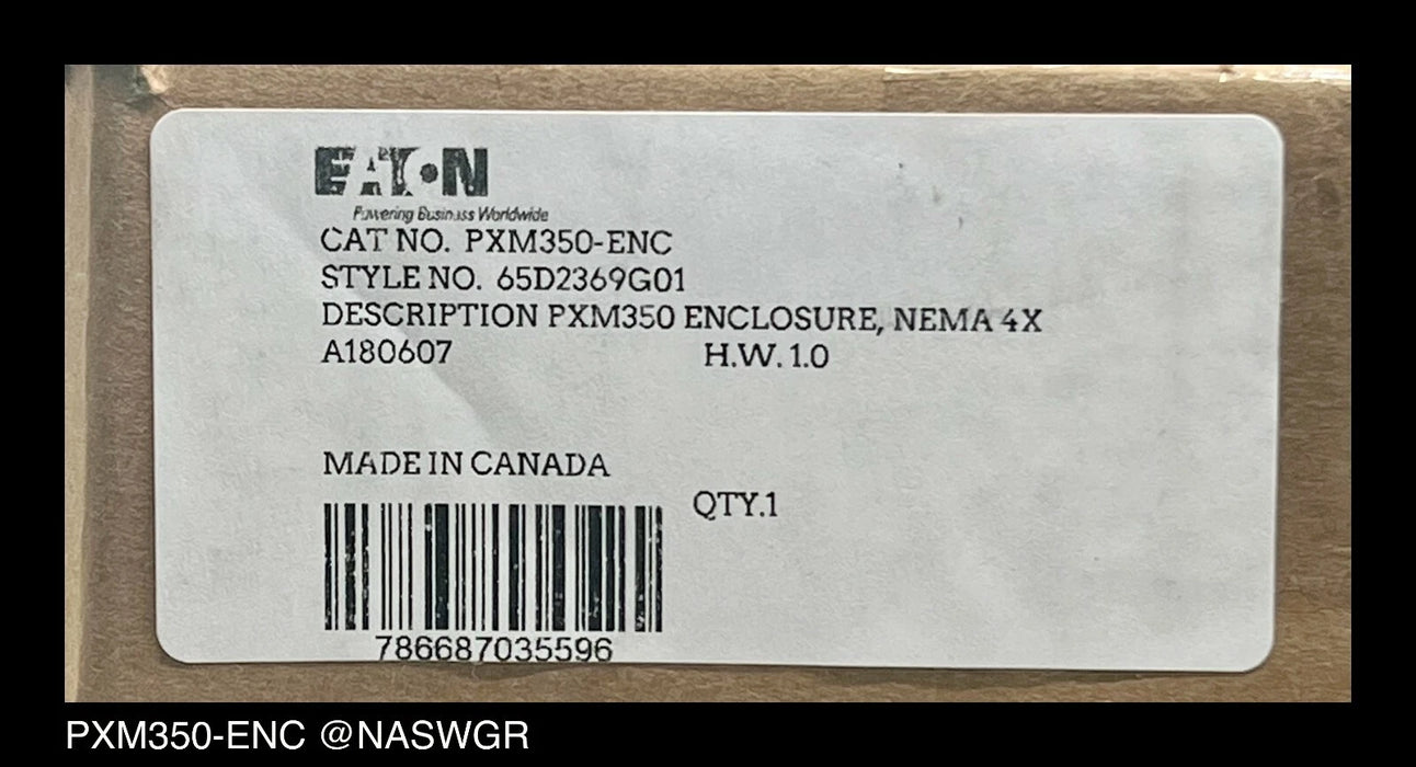 Eaton PXM350-ENC NEMA 4X Enclosure - Unused Surplus
