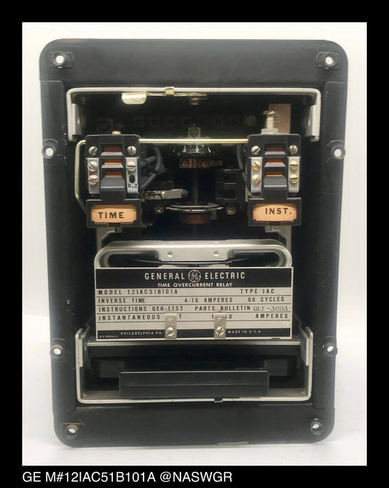 GE 12IAC51B101A Overcurrent Relay - 4/16 Amp