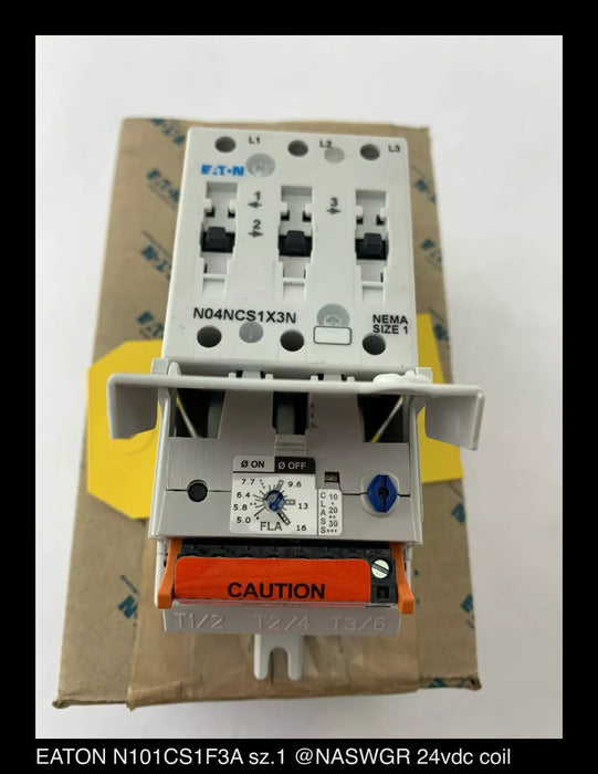 Eaton N101CS1F3A IT. Electro-Mechanical Starter - 27A/24v - Unused