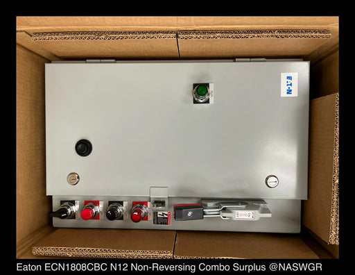 Eaton ECN1808CBC NEMA Freedom Line Enclosed Control - 30A/SIZE0/120vAC - Unused