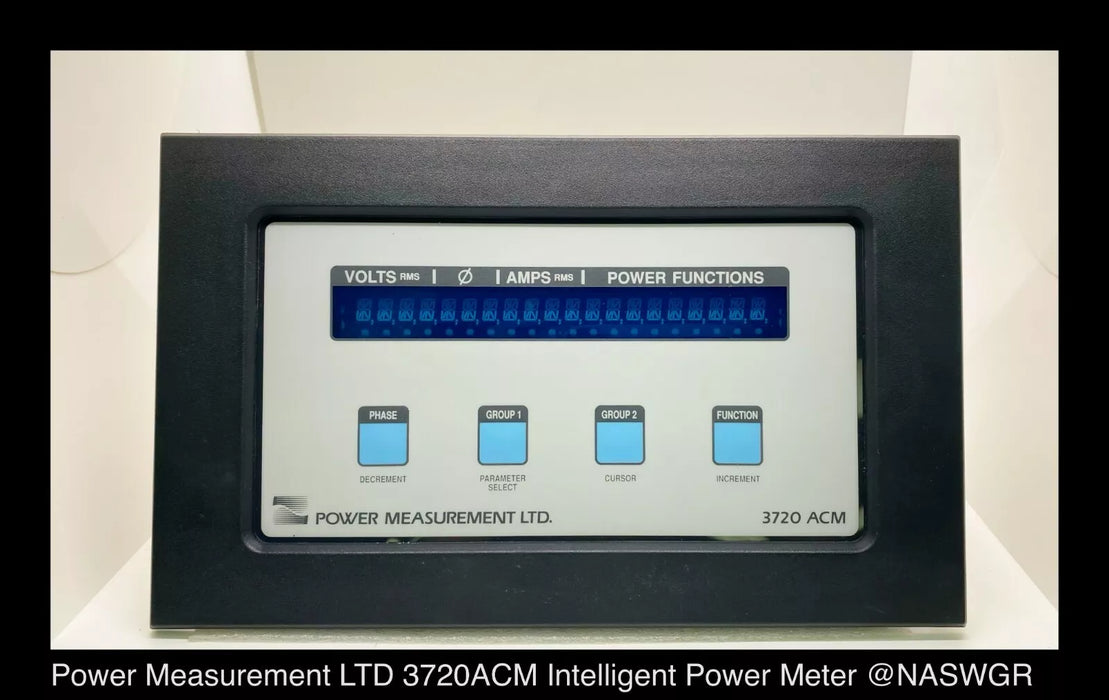 POWER MEASUREMENT LTD. 3720-ACM Intelligent Power Meter
