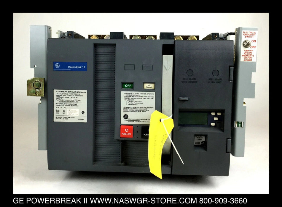 GE PowerBreak II SSD16B216 Circuit Breaker - 1600 Amp