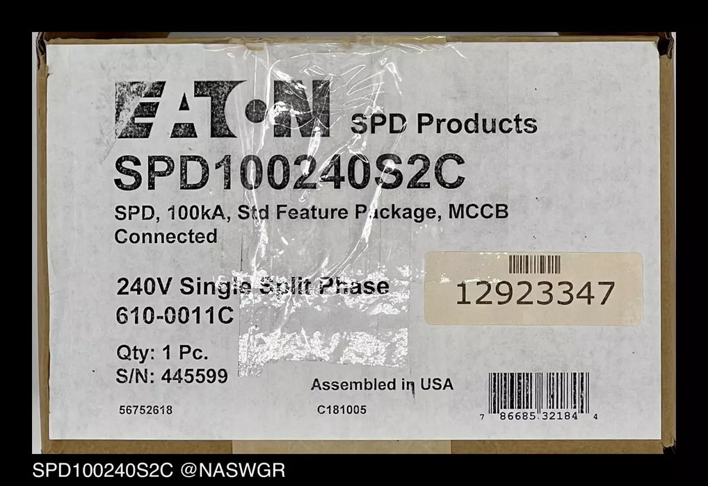 SPD100240S2C - Eaton SPD100240S2C Surge Protection Device - Surplus