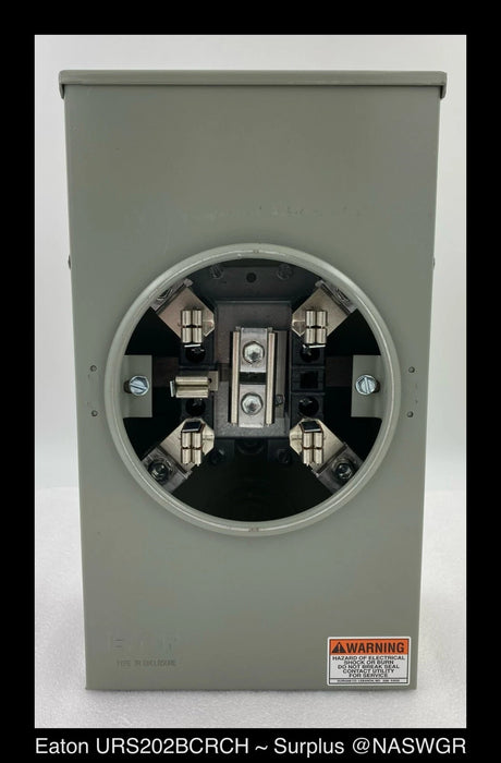 Eaton URS202BCRCH Single Meter Socket 200A/600V - Surplus