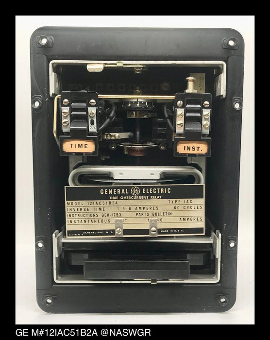 GE 12IAC51B2A Overcurrent Relay - 1.5/6 Amp