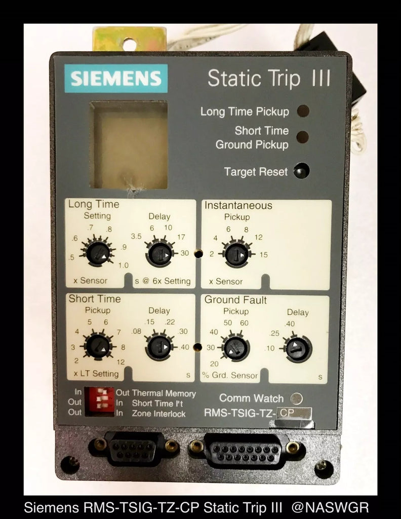 Siemens RMS-TSIG-TZ-CP Static Trip III Relay