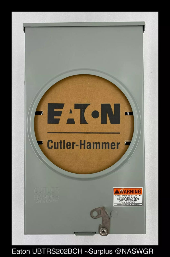 Eaton UBTRS202BCH Single Meter Socket 200A/600V - Unused