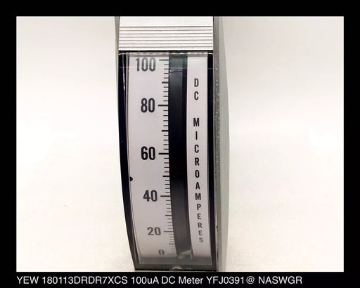 YEW 180113DRDR7XCS - 4" Vertical Panel Meter - 0-100uA, DC