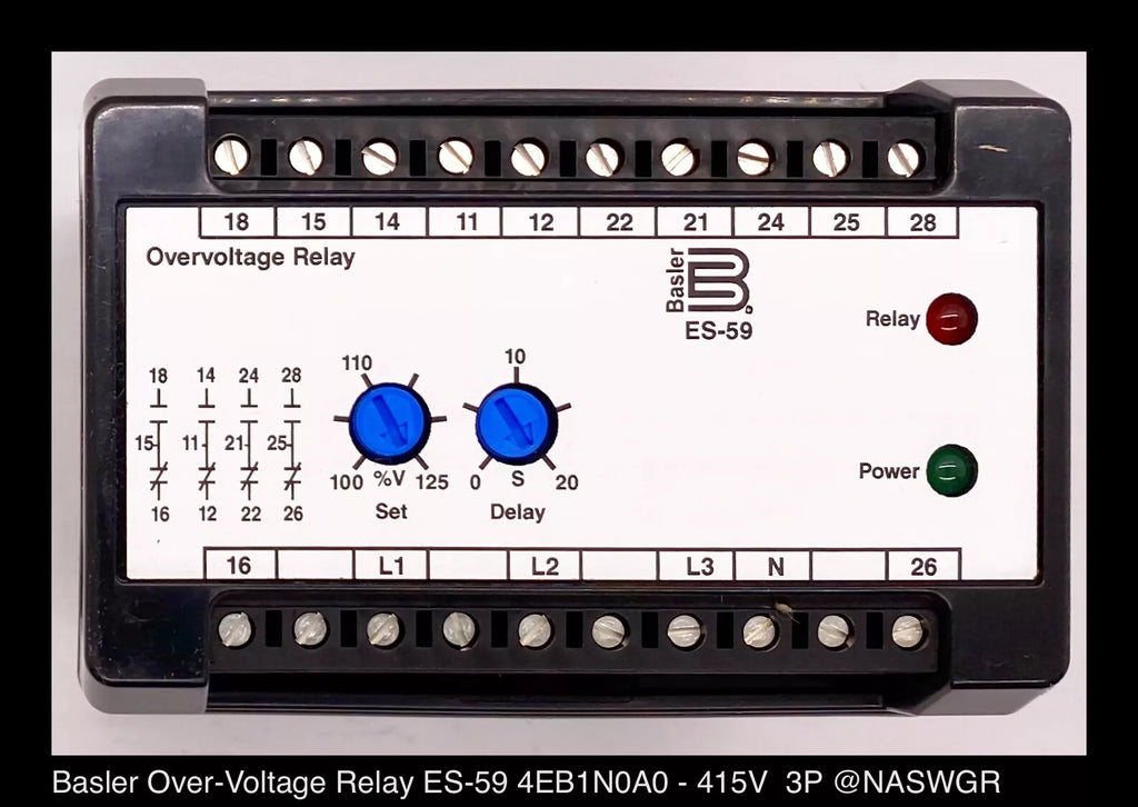 Basler Electric ES-59 4EB1N0A0 Over Voltage Relay - Unused Surplus