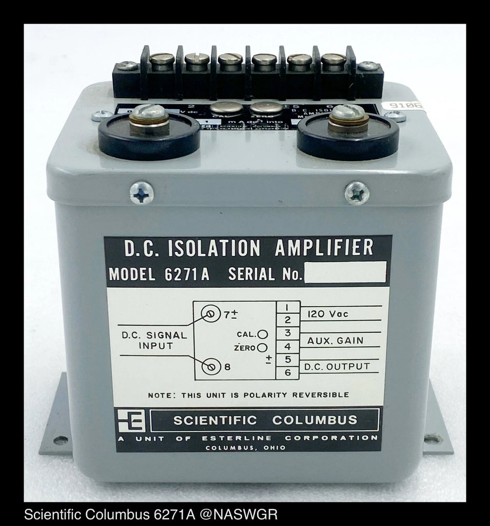 6271A - Scientific Columbus DC Isolation Amplifier - USED, TESTED 1 YR WARRANTY