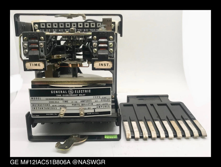GE 12IAC51B806A Overcurrent Relay - 2/16 Amp