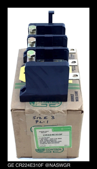 CR224E310F - GE CR224E310F Overload Relay 90 Amps Unused Surplus
