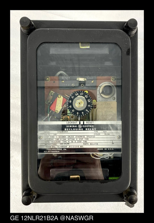 GE 12NLR21B2A Multi-Shot Reclosing Relay - 240vAC - Tested/1Yr Warranty