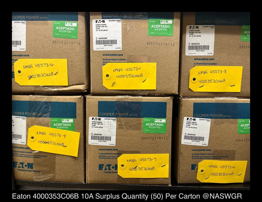 Eaton Cooper Power Series 4000353C06B - RTE Current-Sensing Bayonet Fuse Link