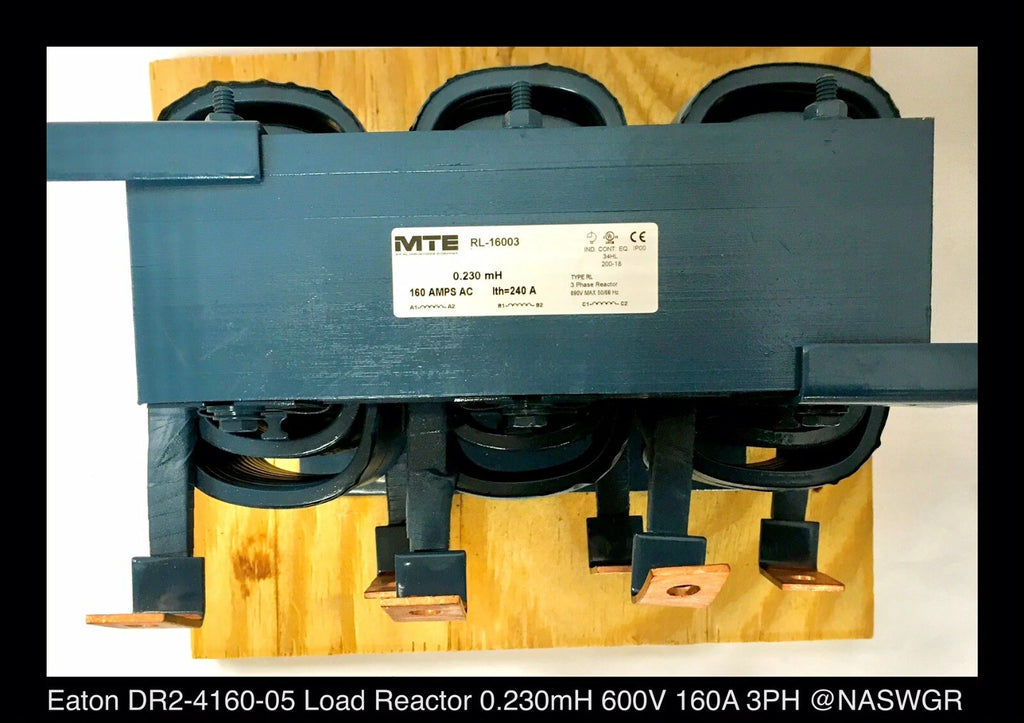Eaton DR2-4160-05 / MTE Corp. RL-16003 Three Phase Reactor - Surplus