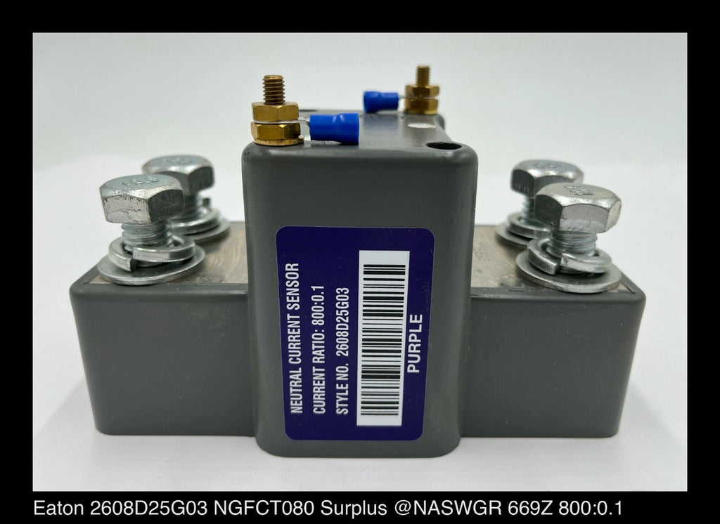 Eaton NGFCT080 Neutral Current Sensor 800:0.1 - Surplus - S# 2608D25G03