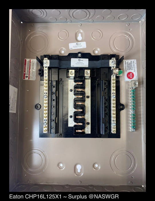 Eaton CHP16L125X1 CH Main Lug Loadcenter - 125A/240V/N1 - Unused