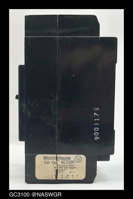 Westinghouse GC3100 Molded Case Circuit Breaker - 100 Amp