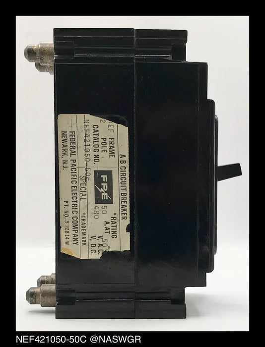 Federal Pacific NEF421050-50C Molded Case Circuit Breaker - 50 Amp