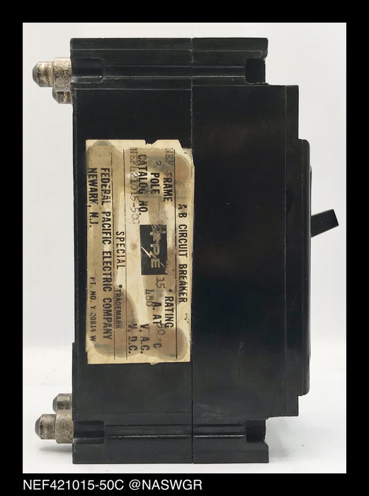 Federal Pacific NEF421015-50C Molded Case Circuit Breaker - 15 Amp