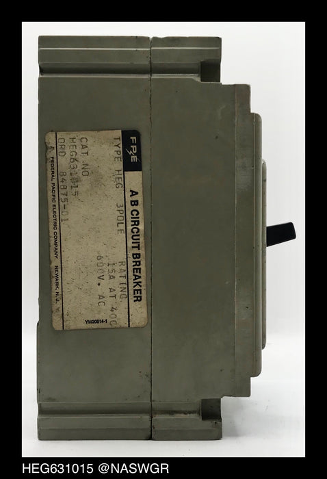 FPE HEG631015 Molded Case Circuit Breaker - 15 Amp