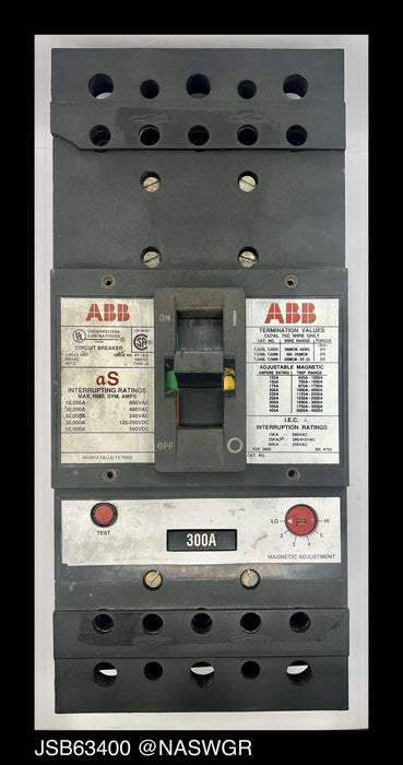 ABB JSB63300L Molded Case Circuit Breaker - 300 Amp