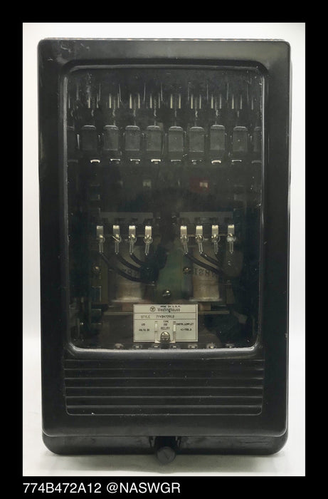 Westinghouse AR, 774B472A12 High Speed Auxiliary Relay - 125vDC