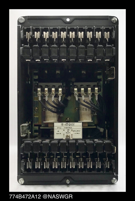 Westinghouse AR, 774B472A12 High Speed Auxiliary Relay - 125vDC