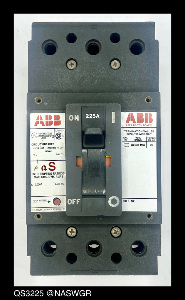 ABB QSB23225 Molded Case Circuit Breaker - 225 Amp