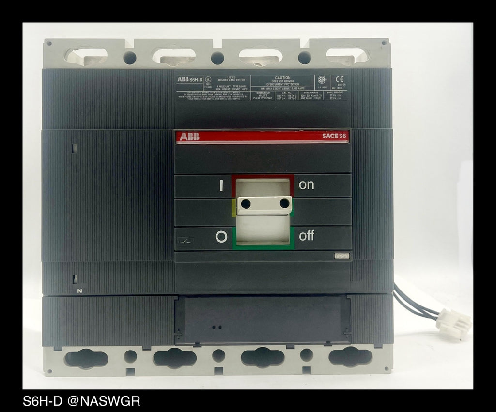 ABB SACE Isomax S6H-D Molded Case Switch - 800 Amp