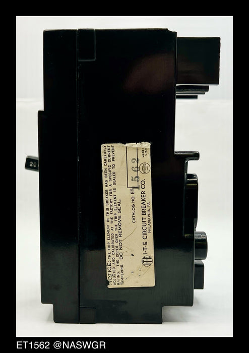 ITE ET-1562 Molded Case Circuit Breaker - 20 Amp