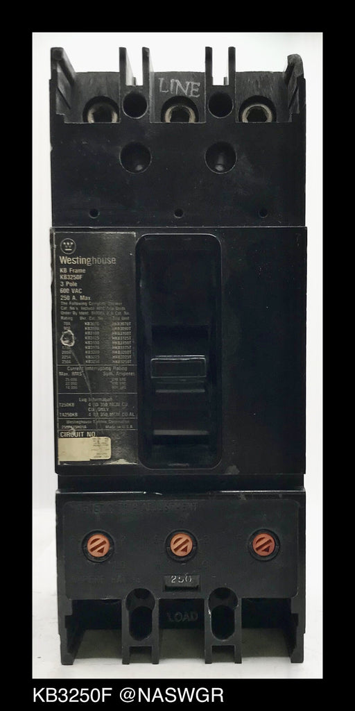 Westinghouse KB3250F Molded Case Circuit Breaker - 250 Amp