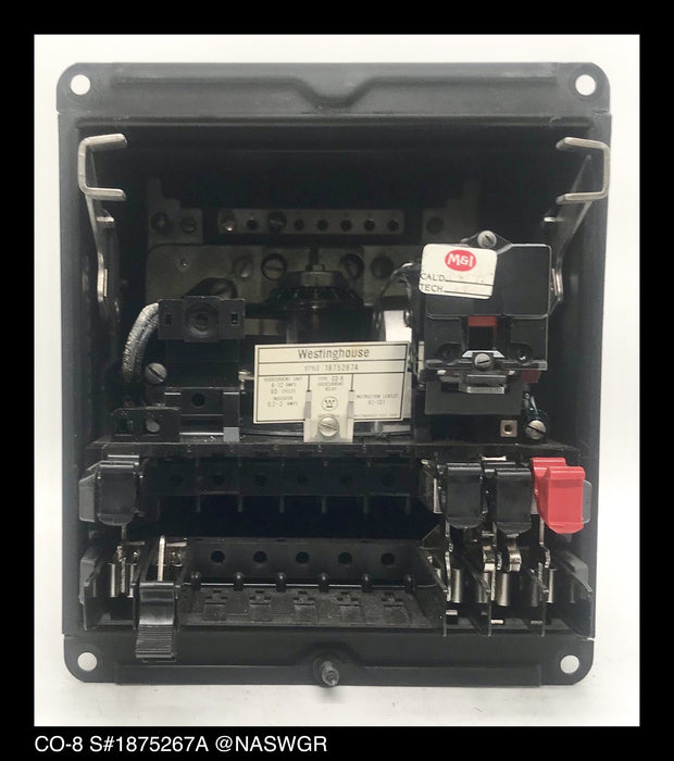 Westinghouse CO-8, 1875267A Overcurrent Relay - 4/12 Amp