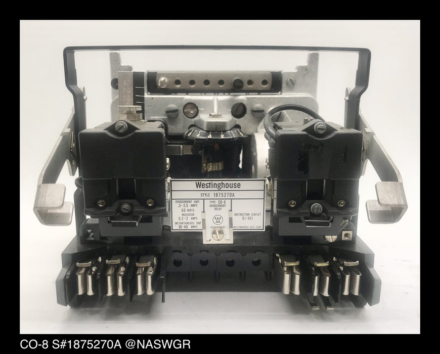 Westinghouse CO-8, 1875270A Overcurrent Relay - 0.5/2.5 Amp