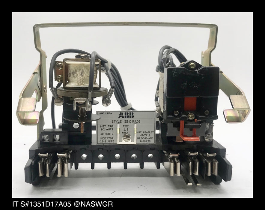 ABB IT, 1351D17A05 Instantaneous Overcurrent Relay - 1/2 Amp