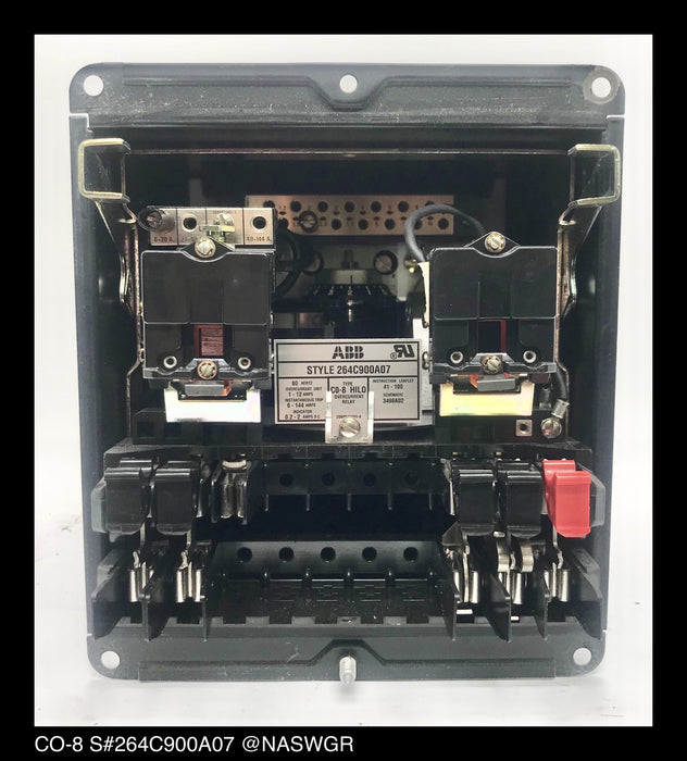 ABB CO-8, 264C900A07 Overcurrent Relay - 1/12 Amp